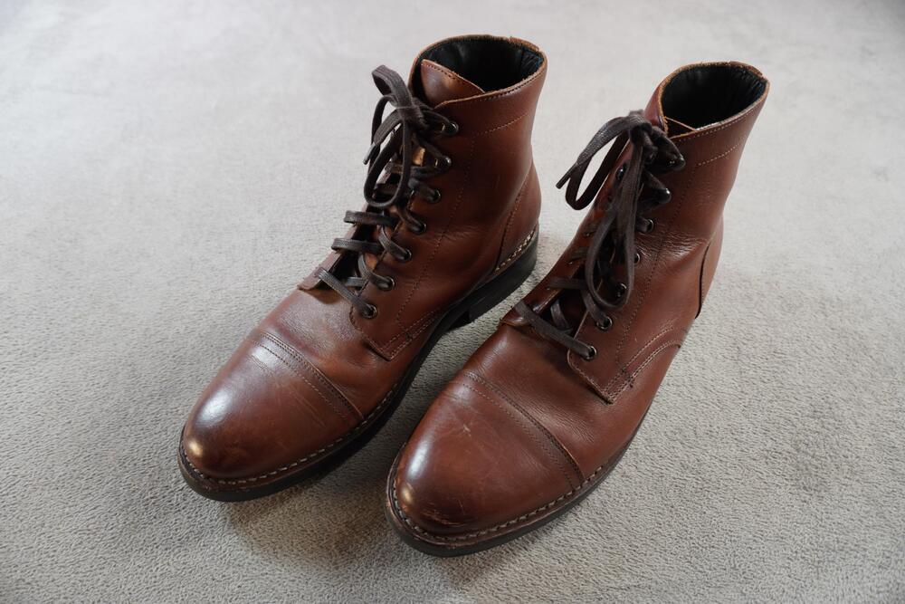 Thursday Boot Co Boots Mens 10.5 Brown Leather Cap Toe Everyday Ankle BRDYCPN